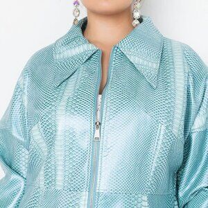 PLUS AZALEA WANG  CORSET JORJA CROC  JACKET